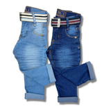 Kit 2 Calça Jeans Masculina Infantil Meninos 1 Ao 8