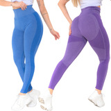 Kit 2 Calça Legging Feminina Grossa Leg Academia Fitness