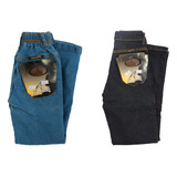 Kit 2 Calças Jeans Country Infantil Marca Cavaleiros Ref 008