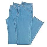 Kit 2 Calças Jeans Masculina Tradicional 44 Azul Claro C Azul Claro 