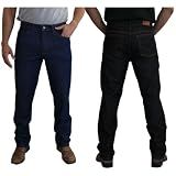 calcas jeans masculina tradicional corte resistente linha premium cintura regular preto