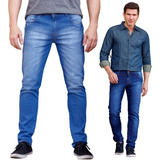 Kit 2 Calças Jeans Modelo Slim