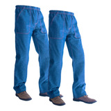 Kit 2 Calças Jeans Serviço Trabalho Pesado Uniforme Básica