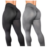 Kit 2 Calças Legging Levanta Bumbum