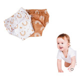 Kit 2 Calças Roupa Desfralde Cueca Bebê Calcinha F grátis