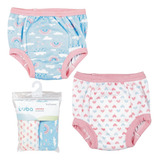 Kit 2 Calcinhas Desfralde Treinamento Impermeável Algodão