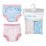 Kit 2 Calcinhas Para Desfralde Impermeável Algodão Buba