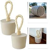 Kit 2 Calços De Porta Artesanal Peso De Porta Redondo 1 2 Kg Cinza Fosco Redondo Perfeito Para Decoração 