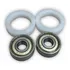 Kit 2 Calços Suporte   2 Rolimãs Rolamento 608 P  Circulador
