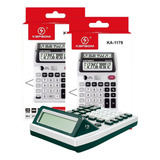 Kit 2 Calculadora Científicas Kapbom 12 Dígitos Lcd Escola