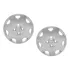 Kit 2 Calotas 7 Pontas Roda Ferro Aro 13 Pick Up Corsa 94/04
