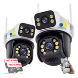 Kit 2 Camera Ip Icsee Wifi 2 Cartão De Memória Sd 64gb