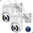 Kit 2 Câmera Ip Prova Dágua Infravermelho Externa Wifi Cor Branco