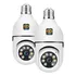 Kit 2 Câmera Ip Wifi Lâmpada Prova Dágua Cor Branco Wifi 360 Mini Camera De Segurança Externa Etiqueta Desejo