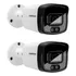 Kit 2 Câmeras 2 Megas 40m Vhd 3240 Full Color + Intelbras Cor Branco