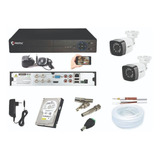 Kit 2 Câmeras De Segurança Hd 720p Dvr 04 Ch Hd 160gb