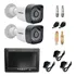Kit 2 Câmeras Infra Bullet Hd 720p Tela Monitor 7 Lcd Color