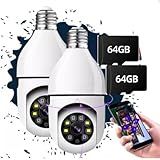 Kit 2 Câmeras Lâmpada 2 Cartões 64GB Camera WiFi 1080p Full HD Visão Noturna Utiliza O Appicsee