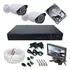 Kit 2 Câmeras Segurança Ahd Monitor 7 Pol Dvr 4ch P2p 120fps