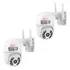 Kit 2 Cameras Segurança Ip Prova D'água Cartão Memória 32gb Cor Branco