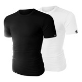 Kit 2 Camisa Básica Camiseta Lisa Premium Varias Cores