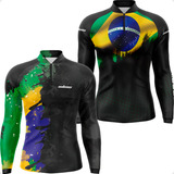 Kit 2 Camisa Camiseta Pesca Esportiva