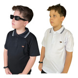 Kit 2 Camisa Gola Polo Menino Infantil Casual