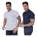 Kit 2 Camisa Masculina Gola Polo