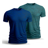 Kit 2 Camisa Reforçada Academia Musculação Treino Dryfit