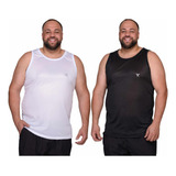 Kit 2 Camisa Regata Plus Size Dry Fit G1 Ao G4 Esporte