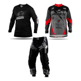 Kit 2 Camisas Blusa Trilha   Calça Motocross Pro Tork Insane