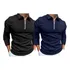 Kit 2 Camisas Gola Polo Manga Longa Blusa Masculina Ziper