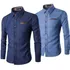 Kit 2 Camisas Masculina Cor Jeans   Pronta Entrega