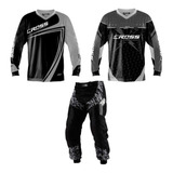 Kit 2 Camisas Motocross Trilha   1 Calça Promoção