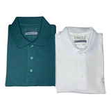 Kit 2 Camisas Polo Masculina Gola Algodão Wear Lisa Básica