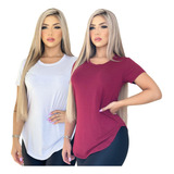 Kit 2 Camiseta Babylook