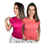 Kit 2 Camiseta Feminina Babylook Blusa Feminina Verão