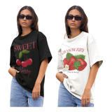 Kit 2 Camiseta Feminina