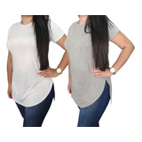 Kit 2 Camiseta Longline