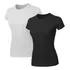Kit 2 Camisetas Babylook Algodão Cores Neutras Ssb