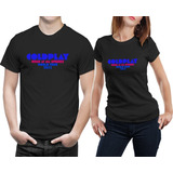 Kit 2 Camisetas Banda Coldplay Show Tour 2022 Rock Musica 2
