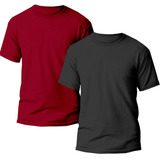 Kit 2 Camisetas Básica Masculina Lisa Dry Fit Varias Cores