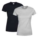 Kit 2 Camisetas Básicas Femininas Baby