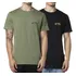 Kit 2 Camisetas Billabong Stacked Arch Duo Wt24 Pretoverde