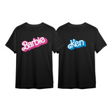 Kit 2 Camisetas Camisa Casal Barbie E Ken Filme Novo Margot