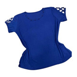 Kit 2 Camisetas Casual Plus Size Feminina Moda Verão Linda