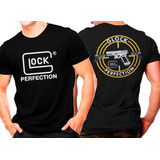 Kit 2 Camisetas Glock ( Mira + Perfection ) Atack - Pretas