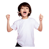Kit 2 Camisetas Infantil Básica Lisa 100 Algodão Uniforme