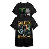 Kit 2 Camisetas Jungkook Album Golden Coreano Bts Kpop