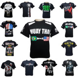Kit 2 Camisetas Muay Thai Jiu Jitsu Cobra Academia Boxe Mma
